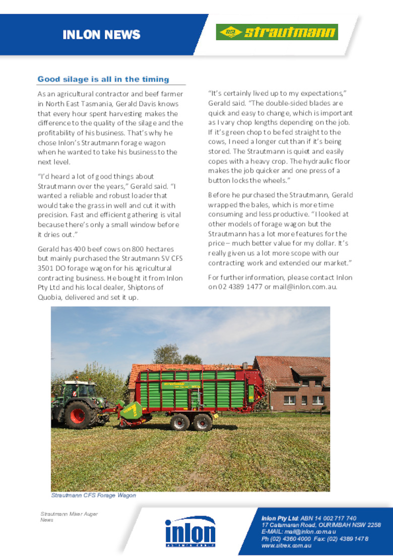 Good silage is all in the timing